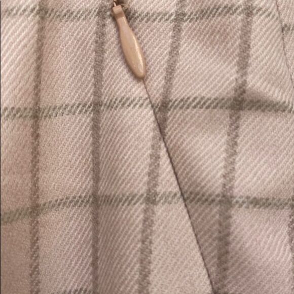 Akris flamingo pink wool plaid check Farrah trouser pants size 6 - Picture 4 of 13